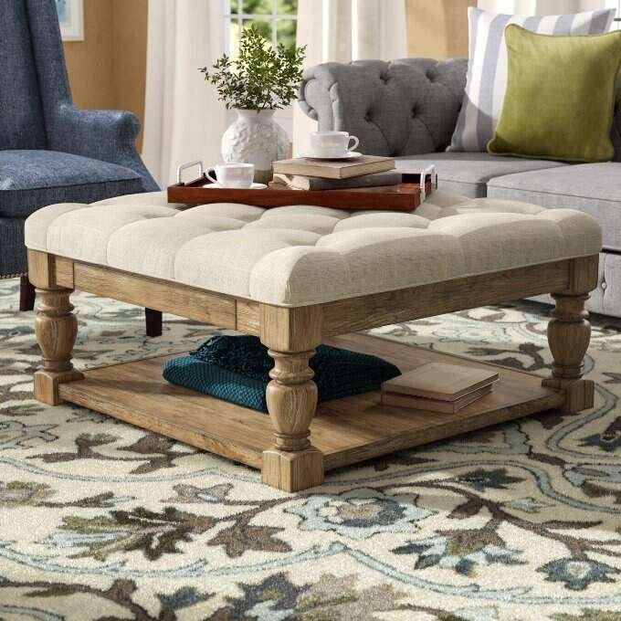 Best Ottoman Coffee Tables Wayfair Abston Tufted Cocktail