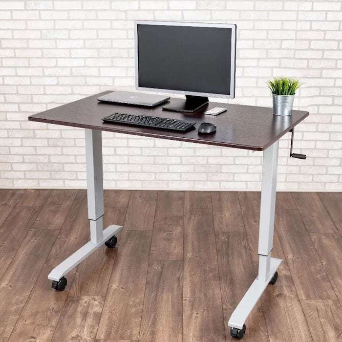 Best Standing Desks under 500 Dollars, Sitting to Standing Desks, Manual Standing Desk with Wheels