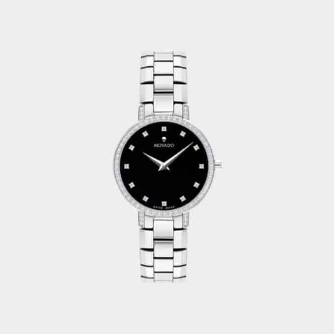 Best Movado Women's Watches Reeds Faceto Stainless Steel Diamond
