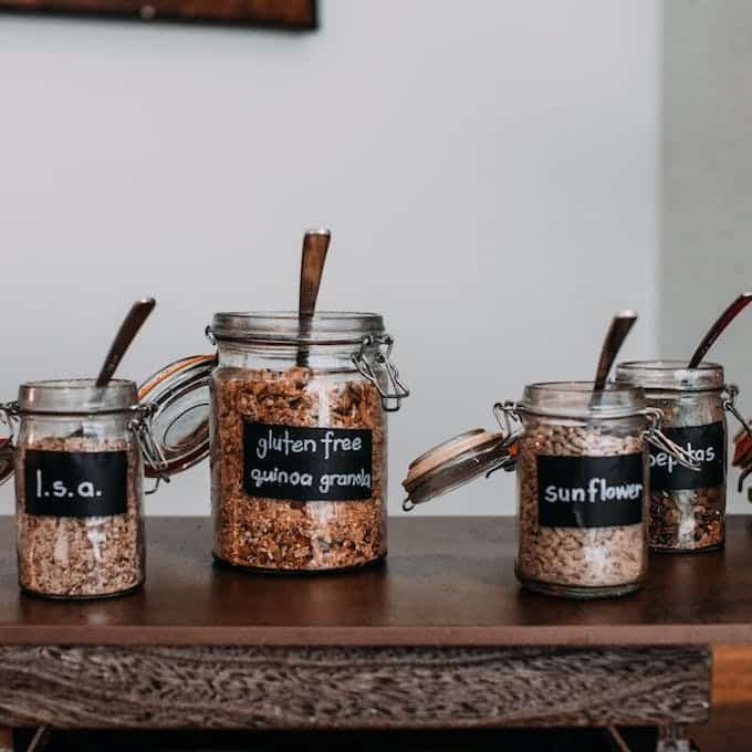 small kitchen label container