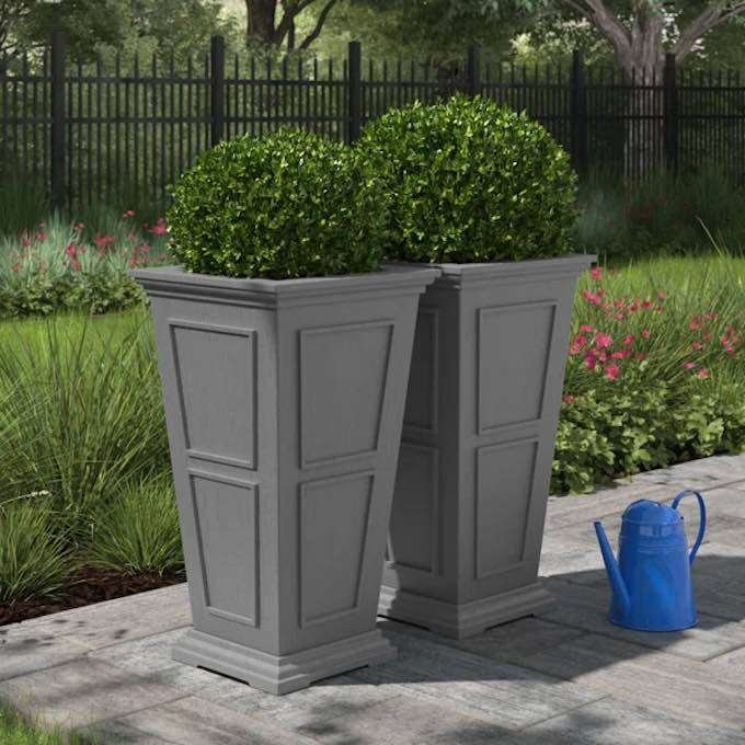 Outdoor Tall Planter for front porch Box