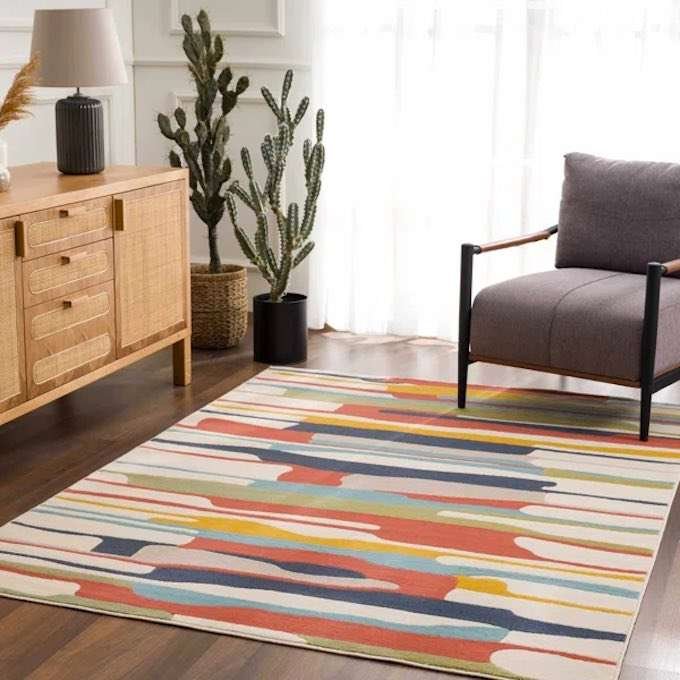 Best Mid Century Modern Rugs Wayfair Dimond Striped