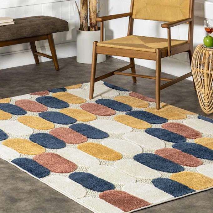 Best Mid Century Modern Rugs multicolored